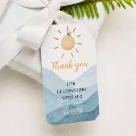 Etiqueta Para Presente Primeira viagem em torno do Sol Obrigado Festa de