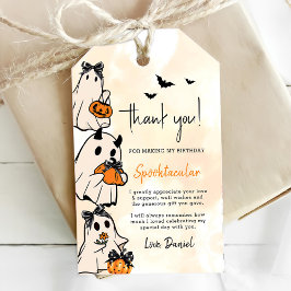 Etiqueta Para Presente Primeiro aniversario de Boo Halloween