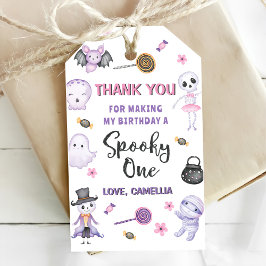 Etiqueta Para Presente Primeiro aniversario de Dia das Bruxas de Spooky O