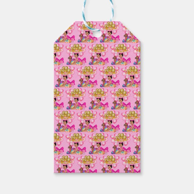 Etiqueta Para Presente Princesa a Rosa (Frente)