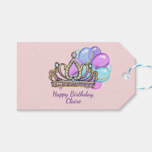 Etiqueta Para Presente Princesa Aniversário da Menina