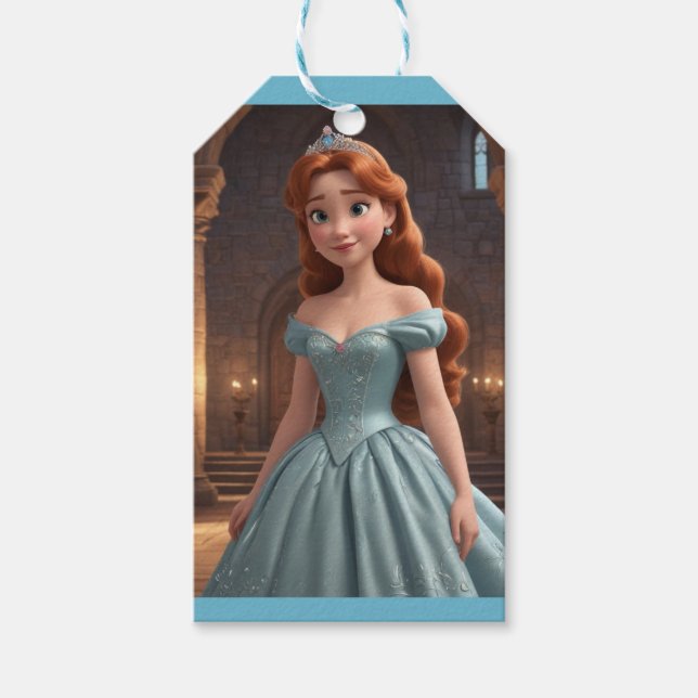 Etiqueta Para Presente Princesa bonito (Frente)