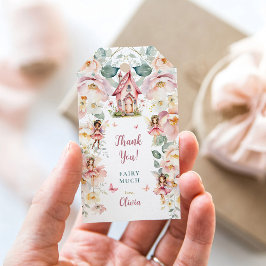 Etiqueta Para Presente Princesa Branca Fada Aniversário Obrigado