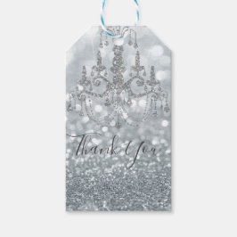 Etiqueta Para Presente Princesa Brilho Prata Brilho Glamouroso