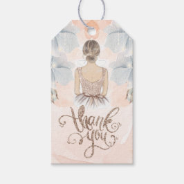 Etiqueta Para Presente Princesa Festa de aniversário Obrigado Beige Glitt