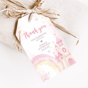 Etiqueta Para Presente Princesa rosa - 4° Partido de Aniversário - Tags d