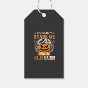 Etiqueta Para Presente Professor de Saúde do Halloween Abobrinha Assustad
