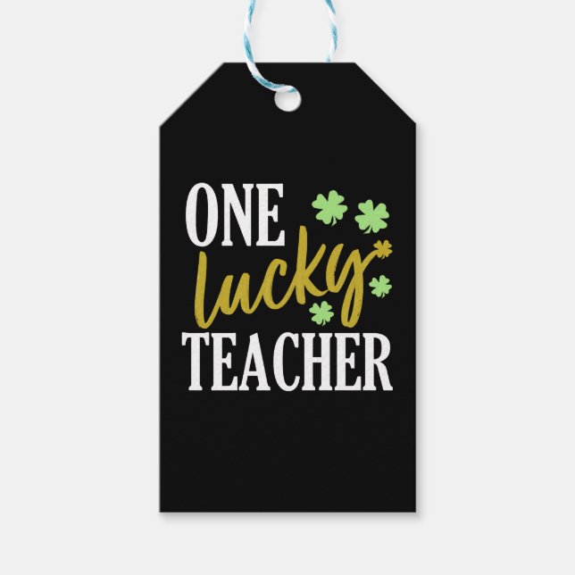 Etiqueta Para Presente Professor Feliz de rua Patrick Day (Frente)