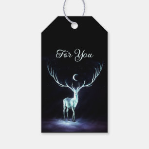 Etiqueta Para Presente Protetor de veados lunares personalizado