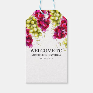 Etiqueta Para Presente Provando de vinho de uvas