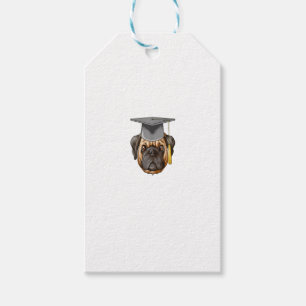 Etiqueta Para Presente Pug Formando De Graduação Hat Pug