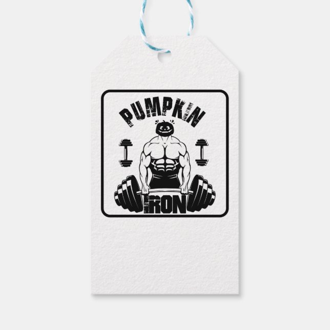 Etiqueta Para Presente Pumpkin Iron (Verso)