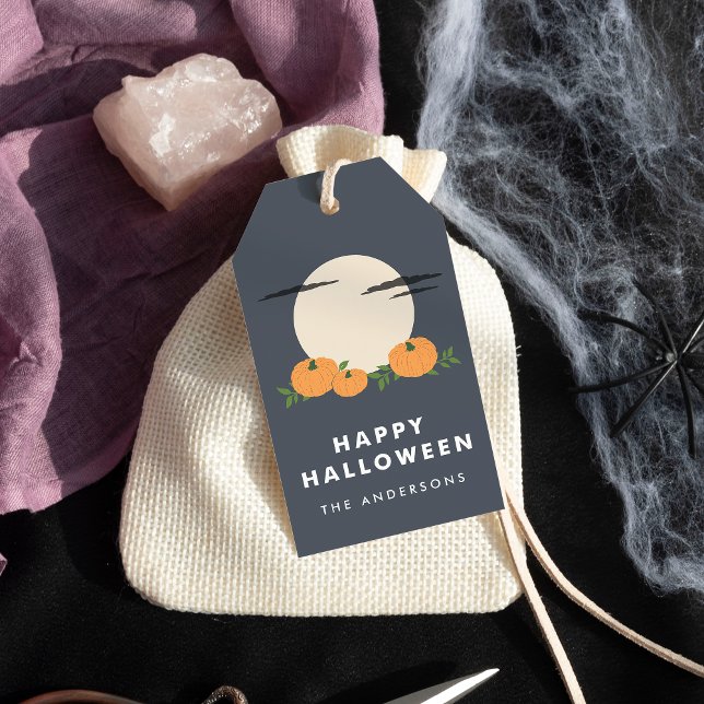 Etiqueta Para Presente Pumpkin Patch Halloween (Criador carregado)