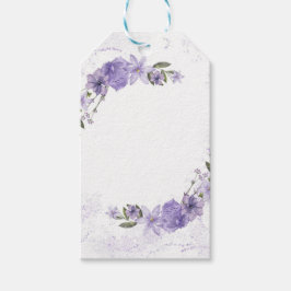 Etiqueta Para Presente Purple Floral