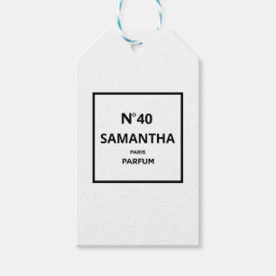 Etiqueta Para Presente QUALQUER ANO de Aniversário do Designer de Perfume
