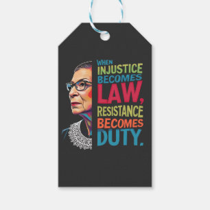 Etiqueta Para Presente Quando A Injustiça Se Torna Resistência À Lei Torn