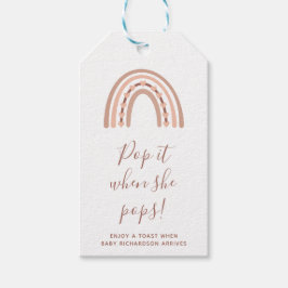 Etiqueta Para Presente Quando Ela Pop O Arco-Íris