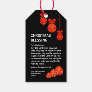 Etiqueta Para Presente QUE O SENHOR TE ABENÇOE, NÚMEROS 6 DE Natal