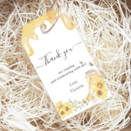 Etiqueta Para Presente Querida Bebida Girassol Sexo Revelação Obrigado