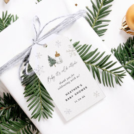 Etiqueta Para Presente Querida Está Fria Fora dos Favoritos do Chá de fra