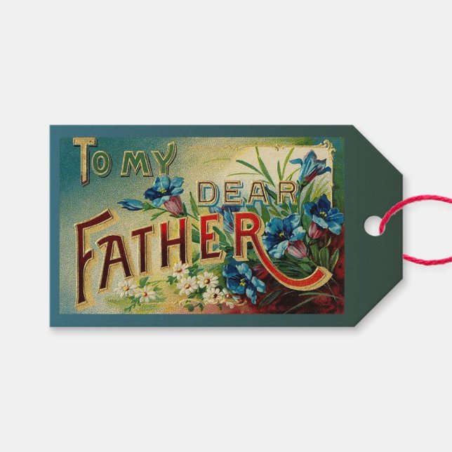 Etiqueta Para Presente Querido Padre (Frente (horizontal))