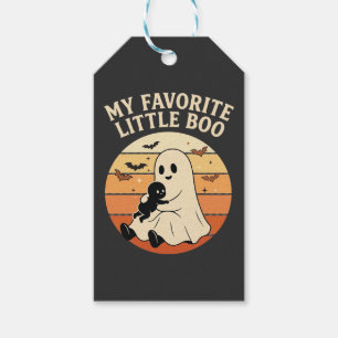 Etiqueta Para Presente Querido Pequeno Boo Fantasma de Halloween Bebê Ret