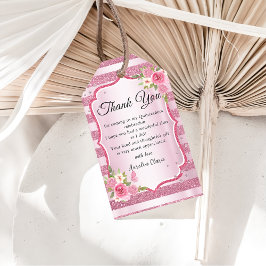 Etiqueta Para Presente Quinceanera, quinceano, cor-de-rosa,