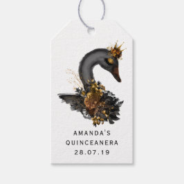Etiqueta Para Presente Quinze Anos Cisne Negro