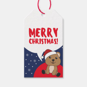 Etiqueta Para Presente Quokka Natal Snow Animais de inverno Quokkas Gift