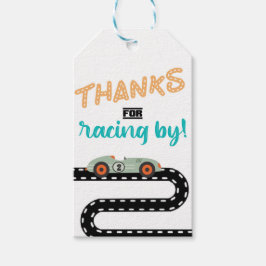 Etiqueta Para Presente Race Car - Convites de Aniversário, Segunda Ann de