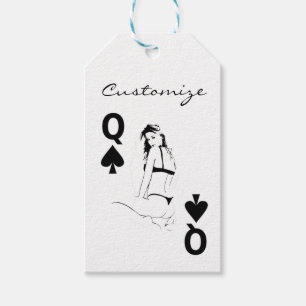 Etiqueta Para Presente Rainha da menina Thunder_Cove do biquini das pás