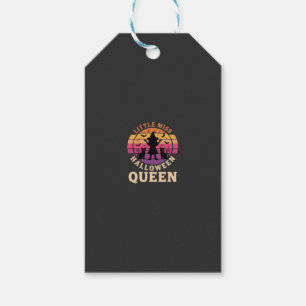 Etiqueta Para Presente Rainha do Halloween Gatinha Bruxa Design_1