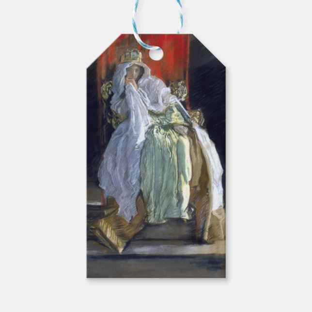 Etiqueta Para Presente Rainha Gertrude (por Edwin Austin Abbey) (Frente)