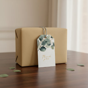 Etiqueta Para Presente Ramo de Eucalyptus, bonito das folhas