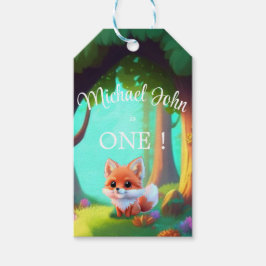 Etiqueta Para Presente Raposa-bebê fofa de amigos da floresta