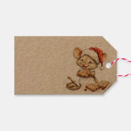 Etiqueta Para Presente Rato de chef de Natal bonito