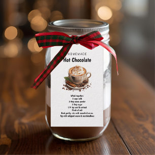 Etiqueta Para Presente Receita de Chocolate Quente Caseiro