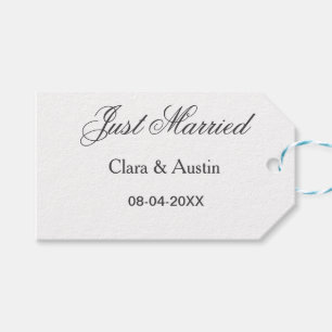 Etiqueta Para Presente Recém-casados adicionar nome do casal data ano sim