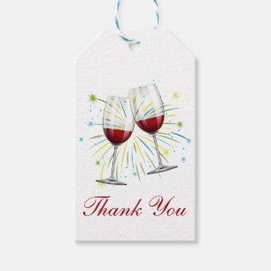 Etiqueta Para Presente Red Burgundy Obrigado Vinhos Vestidos Vestidos Ves