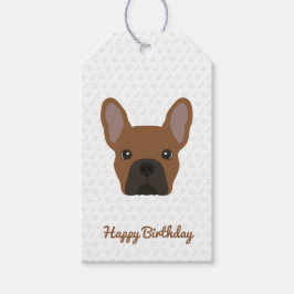 Etiqueta Para Presente Red Fawn French Buldogue Birthday