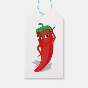 Etiqueta Para Presente Red Hot Pepper Diva Fiesta Gift Tag