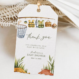 Etiqueta Para Presente Reel Excitou Pequeno Chá de fraldas Pescador