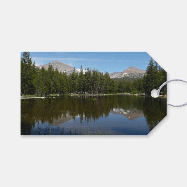 Etiqueta Para Presente Reflexo do Lago Yosemite (Frente (horizontal))