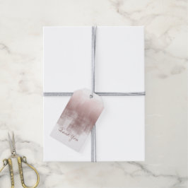 Etiqueta Para Presente Reflexões de Aquarela Obrigado Canela ID774