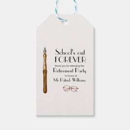 Etiqueta Para Presente Reforma dos Professores da Escola para Sempre Vint