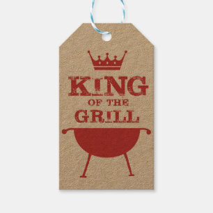 Etiqueta Para Presente Rei Grade, vermelho