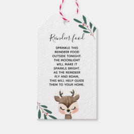 Etiqueta Para Presente Reindeer Comida
