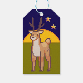 Etiqueta Para Presente Reindeer, Pixelart, Pixel, Art 