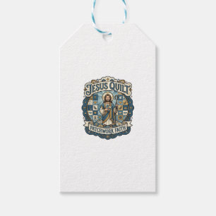 Etiqueta Para Presente Remendo de Colcha de Jesus Fé Patchwork Jesus Colc