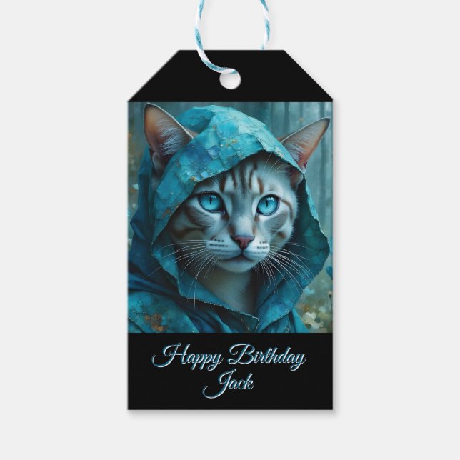 Etiqueta Para Presente Renaissance Cat (Frente)
